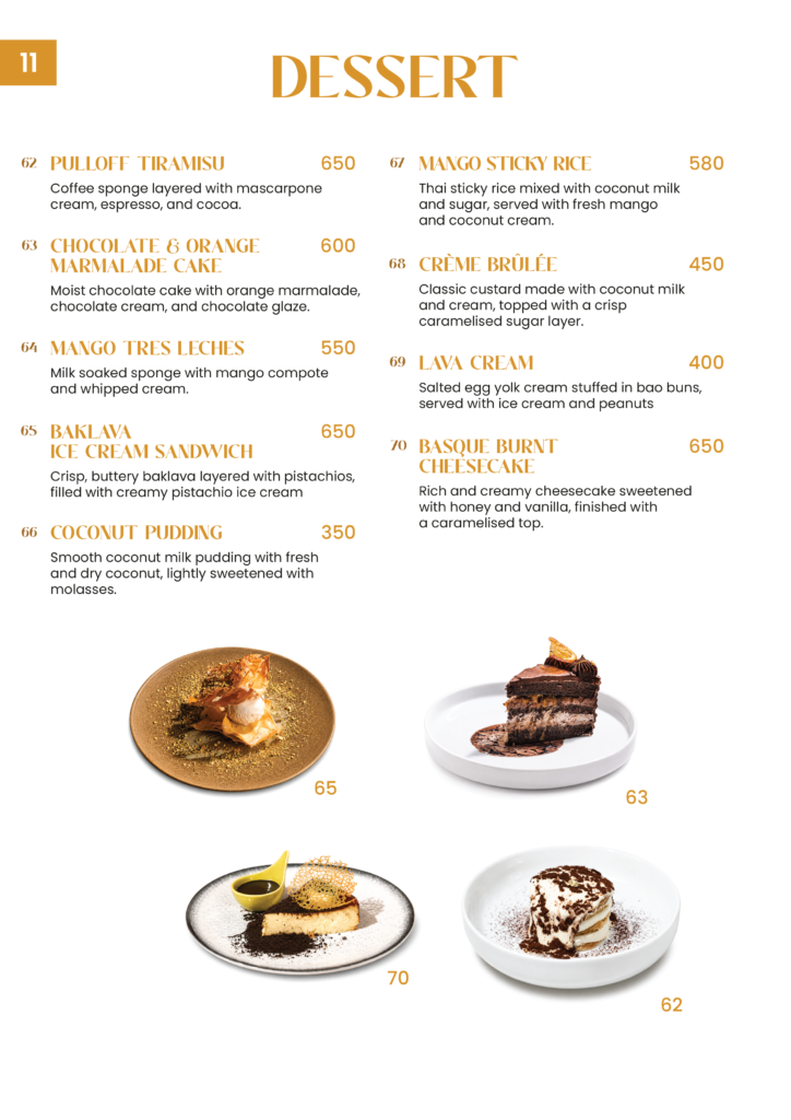 Restaurant menu page 11