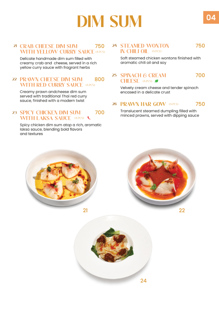 Restaurant menu page 4