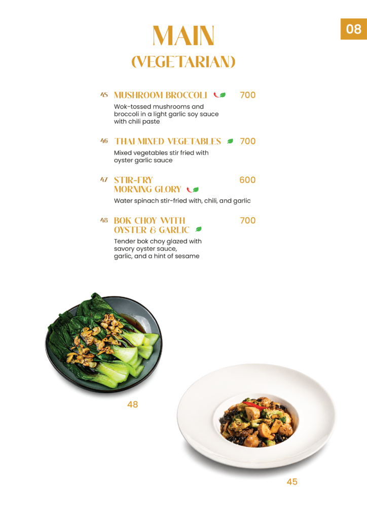 Restaurant menu page 8