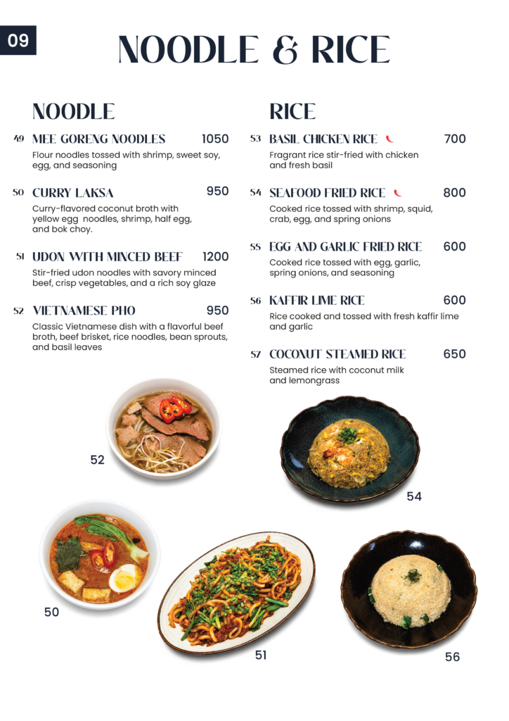 Restaurant menu page 9